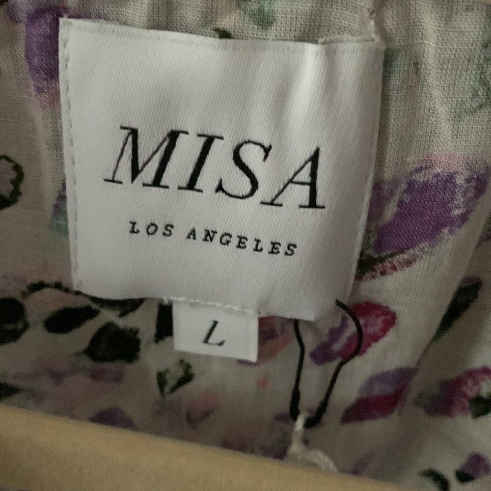 NWT MISA Los Angeles Lilian Dress Lavender Dot | US Large - Picture 5 of 8